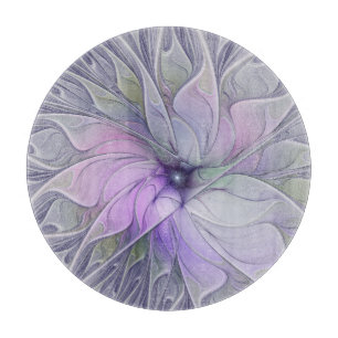 Planche À Découper Fleur d'art fractal abstrait de beauté époustoufla