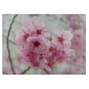 Planche À Découper Fleur de cerisier, Photographie rose