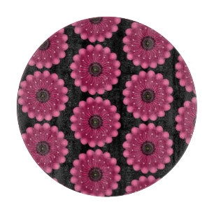 Planche À Découper Fleur de fantaisie rose lumineuse   Fleur abstrait