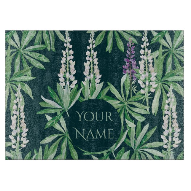 Planche À Découper Fleur de lupin (Devant)