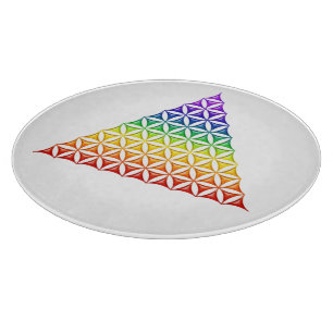 Planche À Découper Fleur de vie / Blume des Lebens - chakra pyramidal
