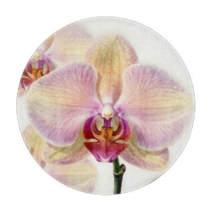 Planche À Découper Fleur d'orchidée violette pastel élégante