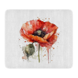 Planche À Découper Fleur Écarlate