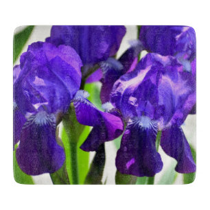 Planche À Découper Fleur Iris Iris Violet