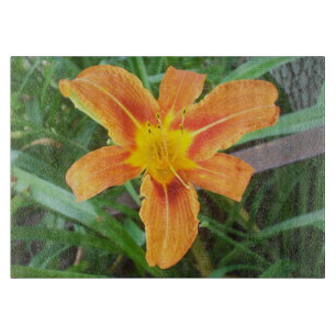 Planche À Découper Fleur orange