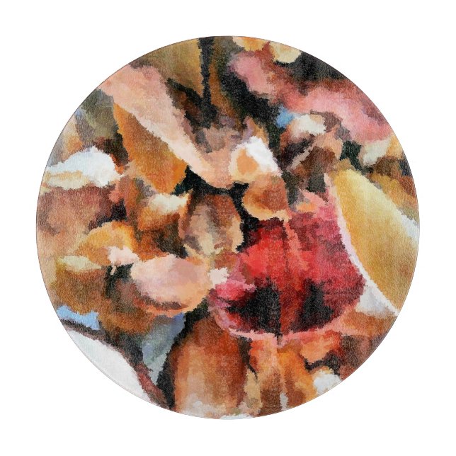 PLANCHE À DÉCOUPER FLEURS (Devant)