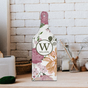 Planche À Découper Fleurs d'aquarelle de la famille personnalisée en