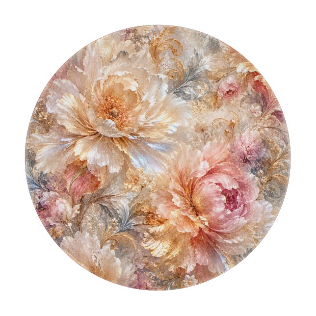 Planche À Découper Fleurs de Fantaisie Luxueuses (Devant)