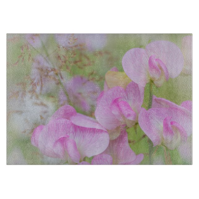Planche À Découper Fleurs de pois de senteur | Seabeck, WA (Devant)