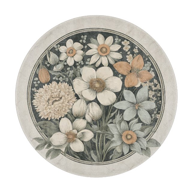 Planche À Découper Fleurs de printemps (Devant)