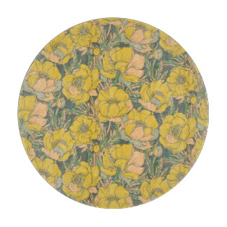 Planche À Découper Fleurs de Trollius Graphiques