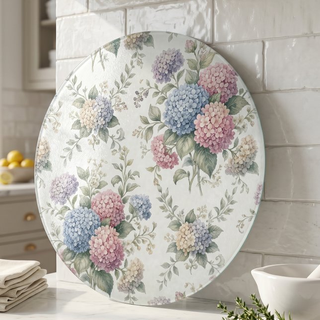 Planche À Découper Fleurs d'hortensia délicates  (Créateur téléchargé)