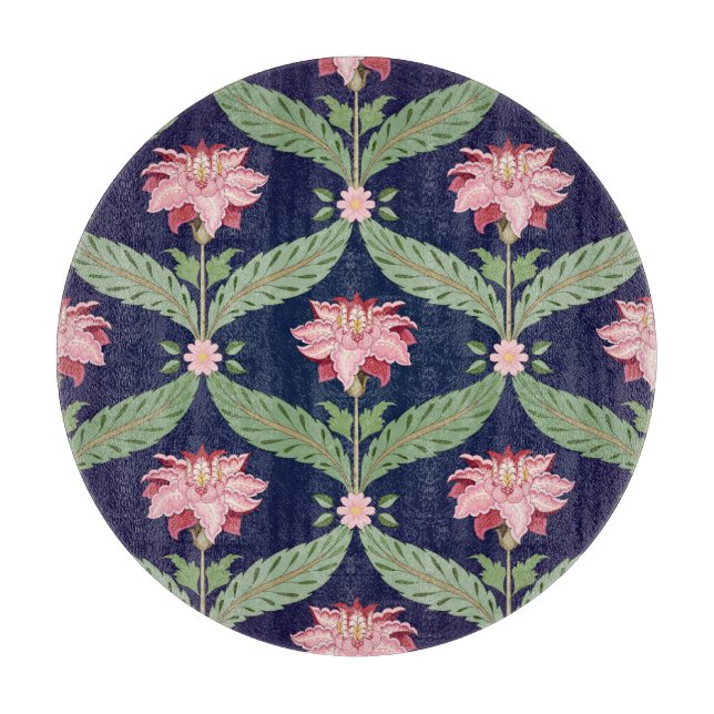 Planche À Découper Fleurs d'Imaginaire : Motifs indiens foncés (Devant)