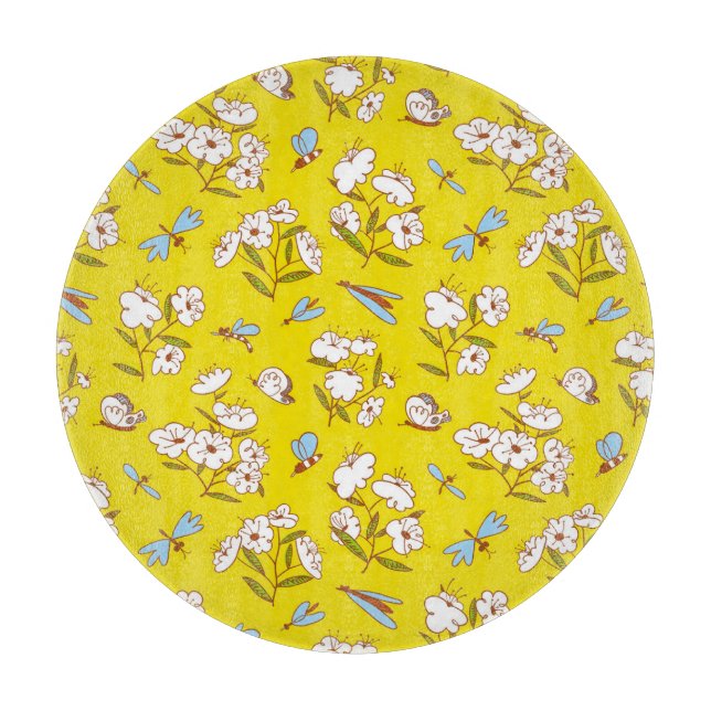 Planche À Découper Fleurs d'insectes Papillons : Patte d'été sans joi (Devant)
