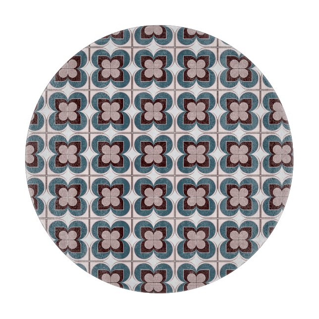 Planche À Découper Fleurs géométriques (Devant)