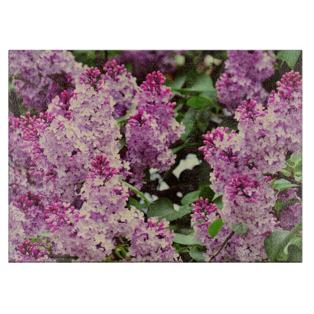 Planche À Découper Fleurs lilas (Devant)