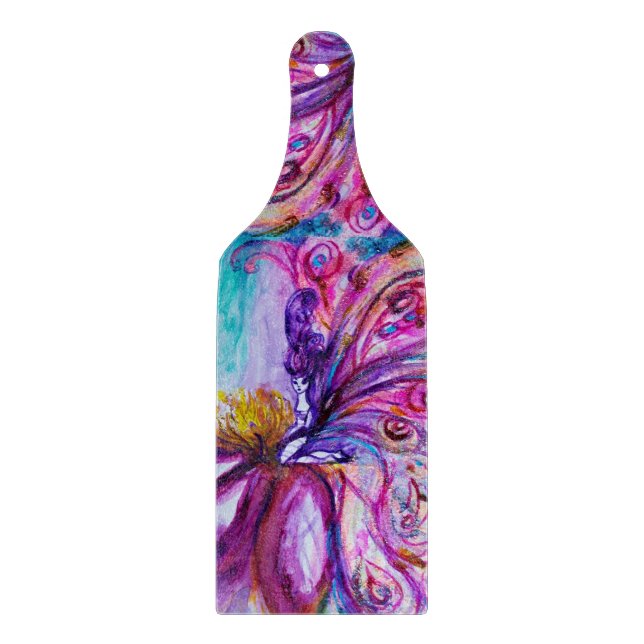 PLANCHE À DÉCOUPER FLEURS MORTES BLANCHES EN ROSE, PARKLES D'OR (Devant)