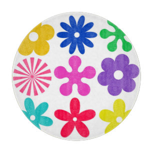 Planche À Découper FLEURS RÉTRO super