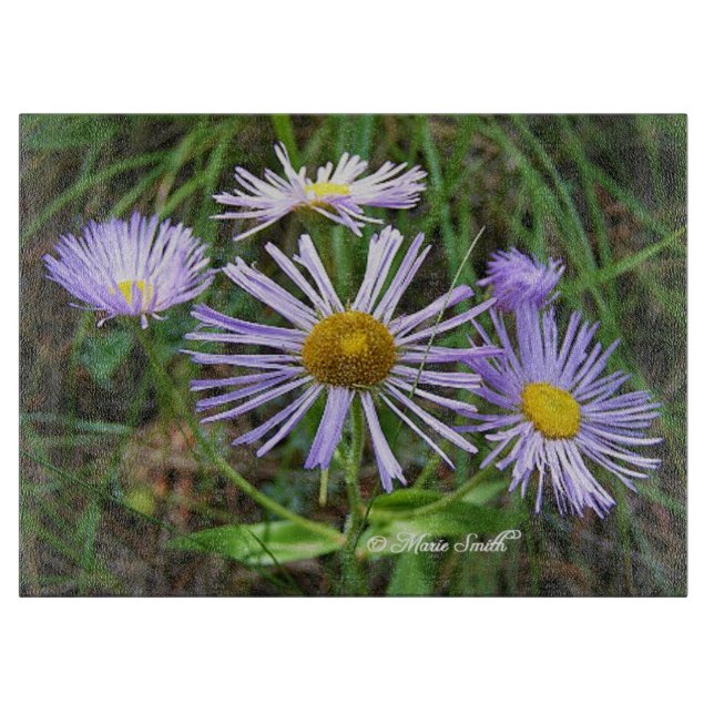 Planche À Découper Fleurs sauvages pourpres (Devant)