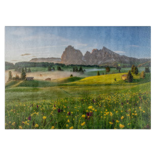 Planche À Découper Fleurs   Spring Alpe di Siusi Langkofel
