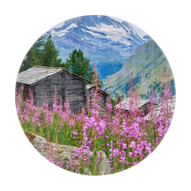Planche À Découper Fleurs | Summer Matterhorn Suisse (Devant)
