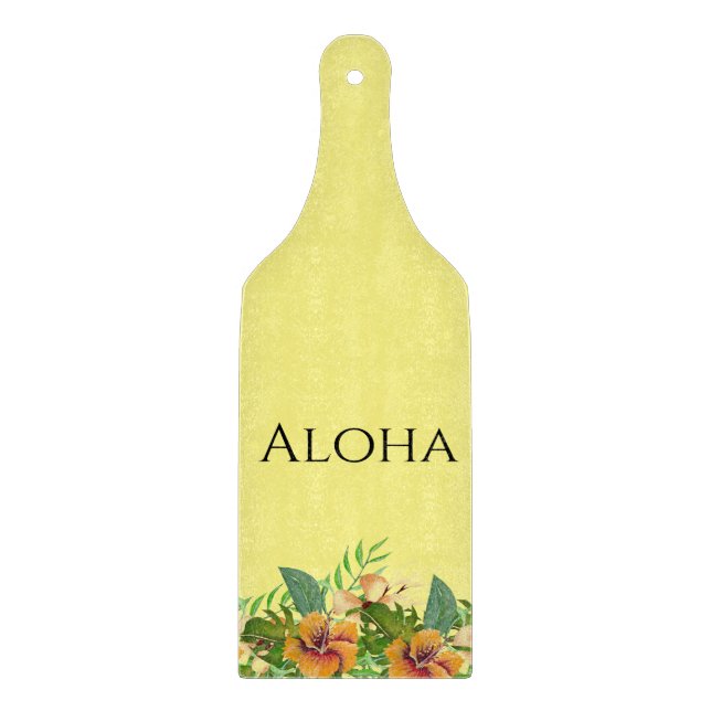 Planche À Découper Fleurs Tropicales Aloha (Devant)