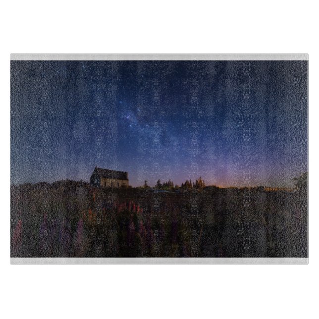 Planche À Découper Fleurs | Voie Lactée Nouvelle-Zélande (Devant)