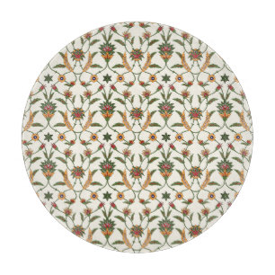 Planche À Découper Floral Ethnique : Ornement Élégant Et Sans Couture