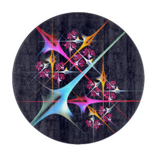 Planche À Découper Floral rose moderne Art Abstrait Couleur Motif #01