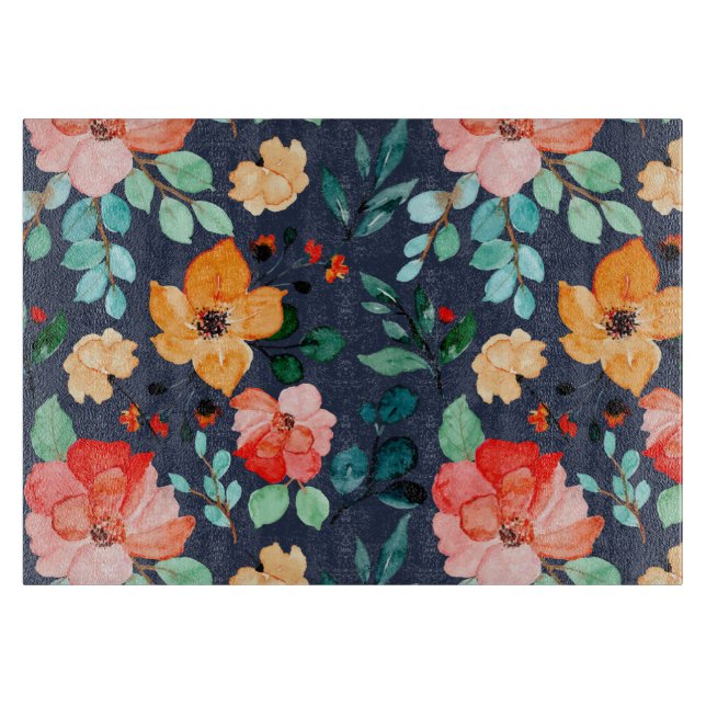 Planche À Découper Floral Surface Motif - Mode Printemps Décoratif (Devant)