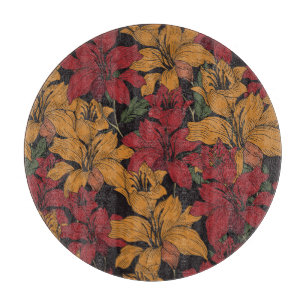 Planche À Découper Floral Tropical, Beau Motif sans couture.