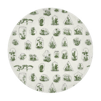Planche À Découper Florarium Succulent : Conception géométrique Vinta
