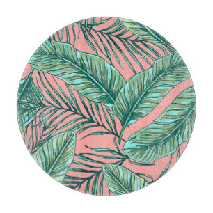 Planche À Découper Flore de la jungle tropicale : Palm Feuille Motif