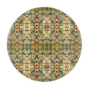 Planche À Découper Flower Market Vintage Fleur sauvage jaune Botaniqu