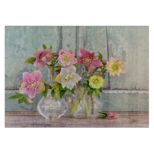 Planche À Découper Flowers   Hellebores in Vases