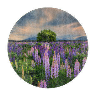 Planche À Découper Flowers (homonymie)   Lupine Field à New Zealand