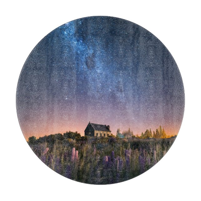 Planche À Découper Flowers (homonymie) | Lupines Blooming Lake Tekapo (Devant)