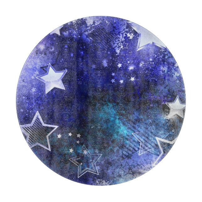 Planche À Découper Fond spatial avec étoiles (Devant)