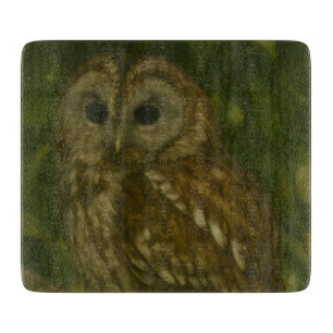 Planche À Découper Forest Sentinel - Tawny Owl Wildlife Art