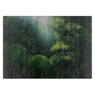 Planche À Découper Forêt Fermes dans la forêt tropicale
