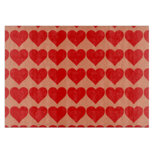 Planche À Découper Forme de cœur rouge amour classique minimalisme