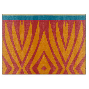 Planche À Découper Formes aux couleurs rétro