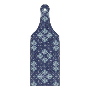 Planche À Découper Formes géométriques bleues motif