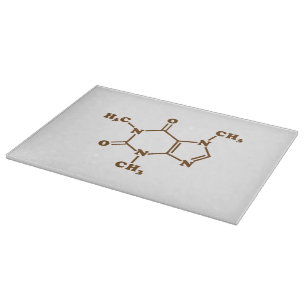 Planche À Découper Formule chimique moléculaire du café à la caféine