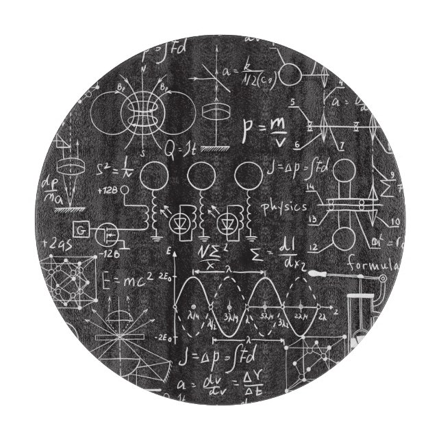 Planche À Découper Formules scientifiques : Patte de calcul du tablea (Devant)