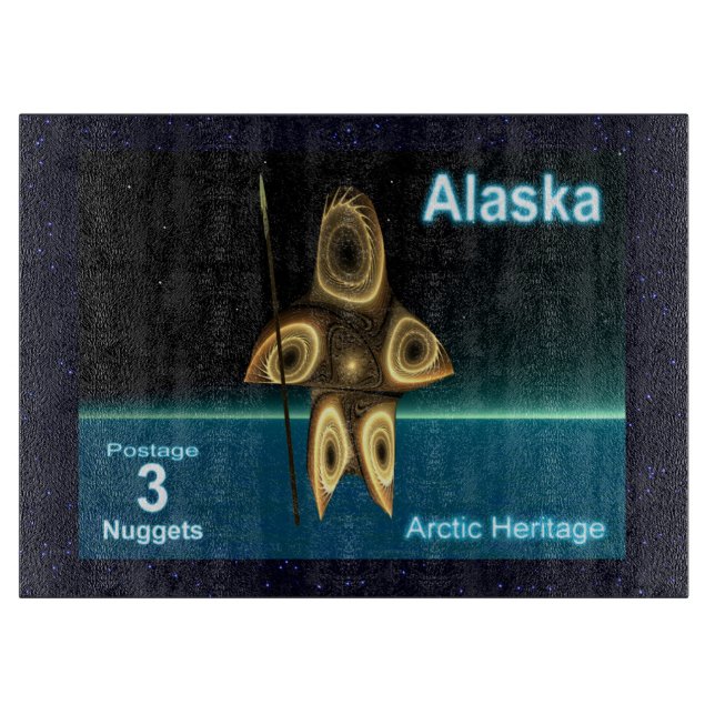 Planche À Découper Fractal Inuit Hunter (Devant)