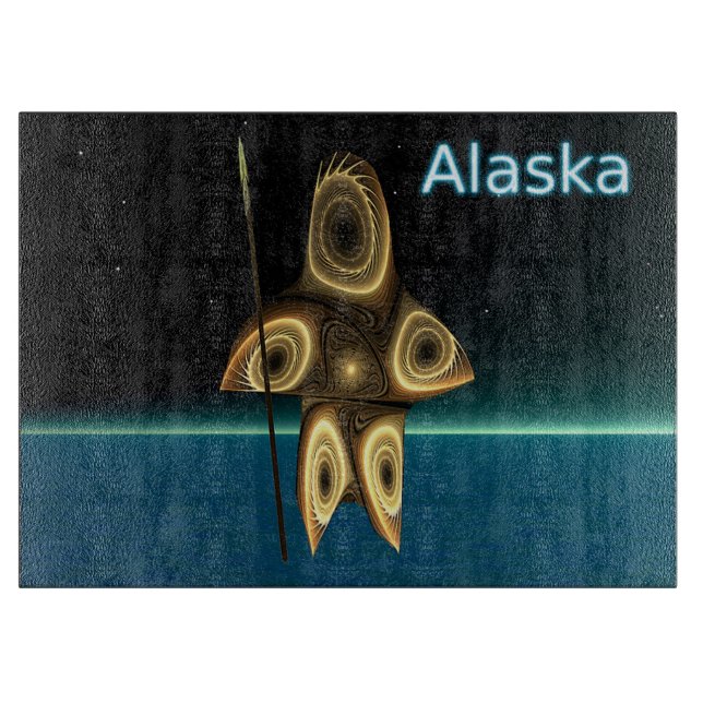 Planche À Découper Fractal Inuit Hunter (Devant)