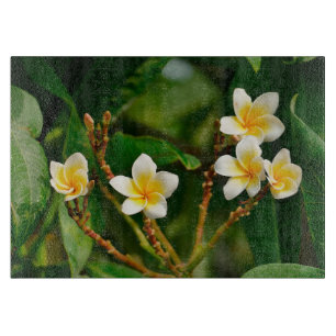 Planche À Découper Frangipani jaune