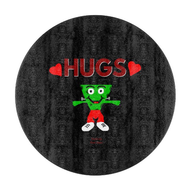 Planche À Découper FrankenFromage Hugs Round Cutting Board 30,4 cm (Devant)