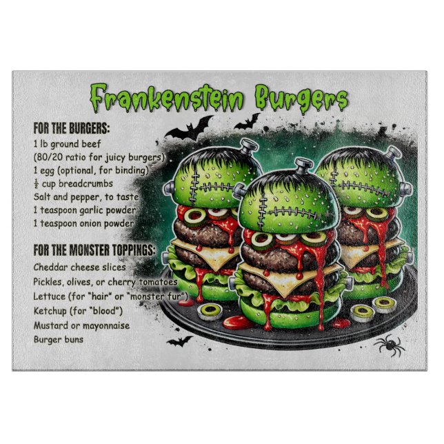 Planche À Découper Frankenstein Burgers (Devant)